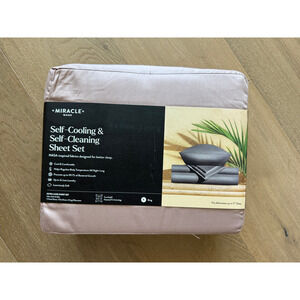 New Miracle Made Sheets Anti-Microbial Extra Luxe Sheet Set King Rosewood